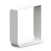 SureFlap Microchip Pet Door Tunnel Extender white installs on a wall for precise fitting.