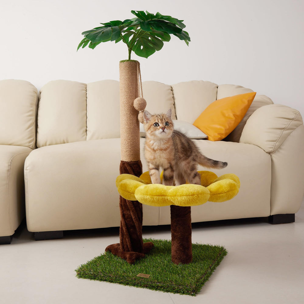 Suudroeen 33.86-inch tall scratching post with durable sisal rope for scratching