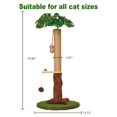 Suudroeen tropical-tree design scratcher enhances playtime and decor.