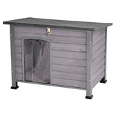 Suumerpety indoor outdoor dog house with raised floor provides a dry space