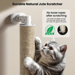 SVD.PET cat scratcher with dangling toys for interactive play and enrichment.
