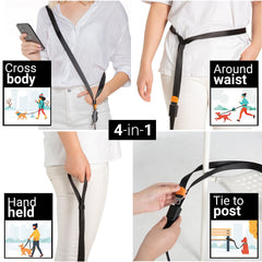 SVD.PET 4-in-1 8ft-length leash gives dogs room to roam safely.