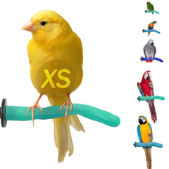 Sweet Feet & Beak Safety Pumice Perch green top view highlighting smooth surface and grip
