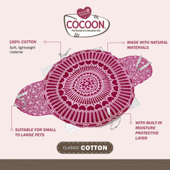 Sweet Goodbye Cocoon eco-friendly materials highlight natural, compostable design.