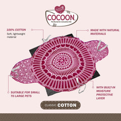 Sweet Goodbye Cocoon kit demonstrates eco-friendly materials for a natural memorial setup.