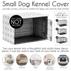Sweet Jojo Designs dog crate cover machine washable for easy cleaning and long-lasting decor.