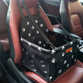 SWIHELP dog car seat front view showing secure booster for small pets on road trips.