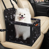 SWIHELP dog car seat in-car booster keeps small pets secure during car trips