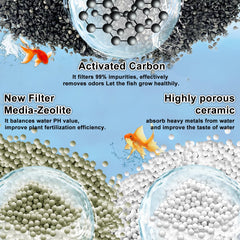 Switior five-stage filtration shows deeper debris capture for clearer water