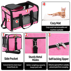 SWUVVI airline-approved carrier keeps small pets secure during flights.