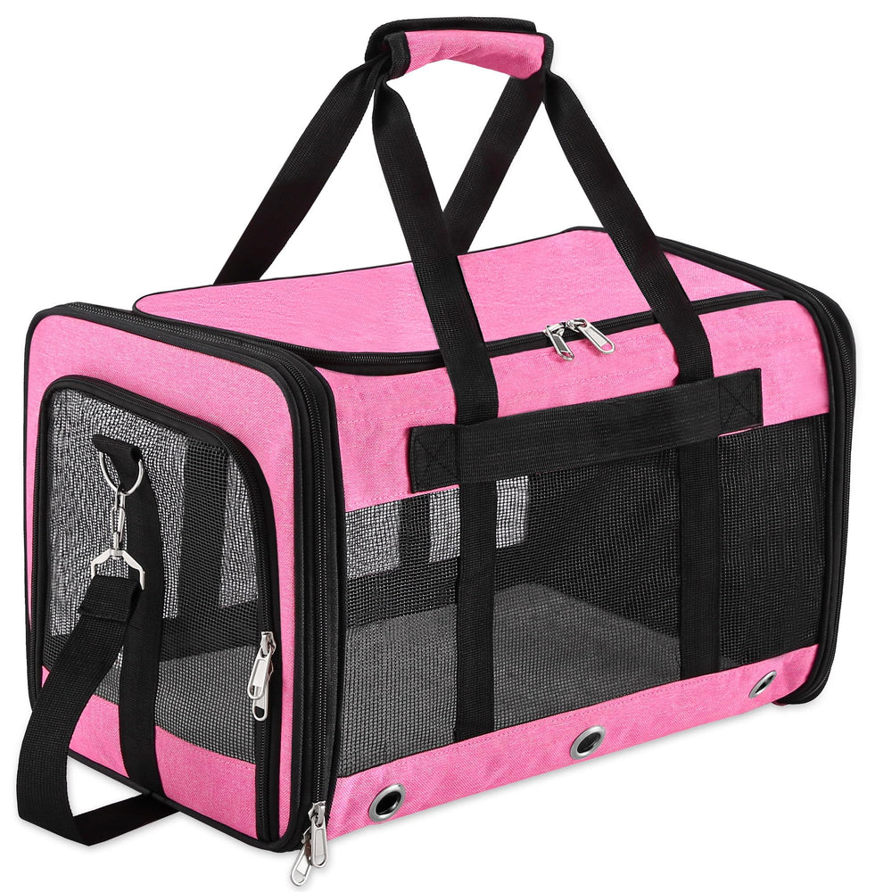 SWUVVI soft-sided carrier with sturdy frame for stable travel comfort.