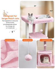 SYANDLVY cat tree includes easy-to-follow instructions for quick assembly.