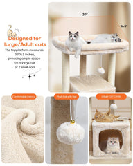 SYANDLVY cat tree scratching board offers a dedicated scratching and stretching space.