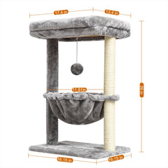 SYANDLVY cat tree natural sisal posts satisfy scratching instincts and protect furniture.