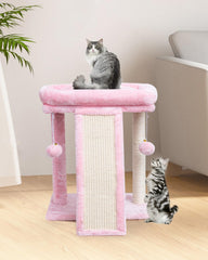 SYANDLVY small cat tree sturdy base plates ensure stable indoor climbing