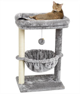 SYANDLVY small cat tree top perch provides a cozy viewing spot for cats.