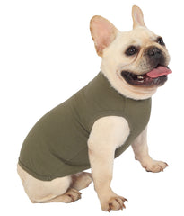 SyChien sleeveless stretchy vest design on dog enables easy movement.