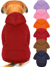 Syhood dog hoodie front view shows warm cotton blend fabric for daily winter walks.