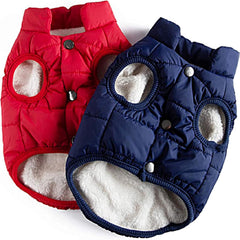 Syhood dog jacket XL navy front view shows windproof warmth for winter walks