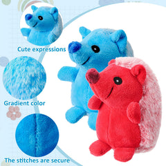 Syhood durable stitched hedgehog toy – reinforced seams withstand vigorous chewing.