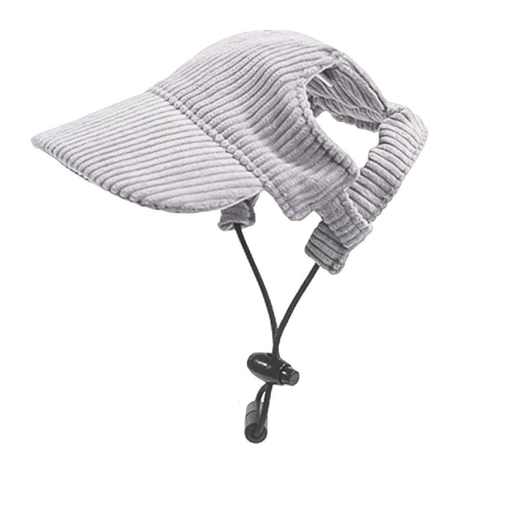 Symphonyw dog baseball cap front view grey offers sun protection and everyday comfort.