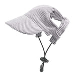Symphonyw dog baseball cap front view grey offers sun protection and everyday comfort.
