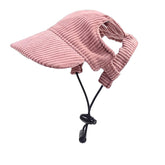 Symphonyw dog baseball cap front view shows sun shade for sunny walks