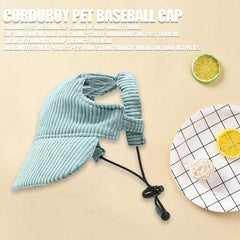 Symphonyw dog baseball cap green top view demonstrates breathable fabric and compact design.