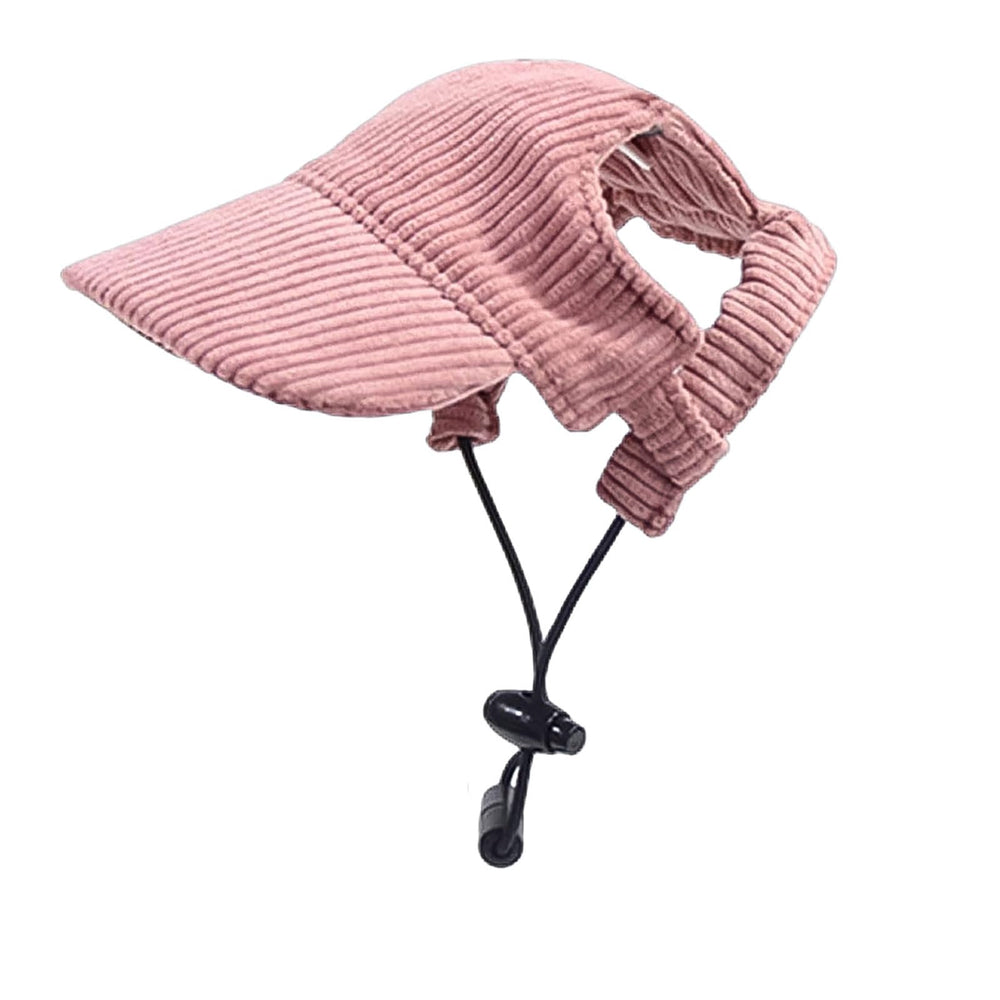 Symphonyw dog baseball cap pink visor shading during sunny walks