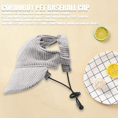 Symphonyw dog baseball cap side view showing ear holes design
