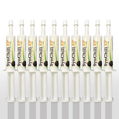 SynChill AF tube single-serve gel for horses supports calm focus during training