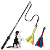 SYOOY Flirt Pole with ergonomic silicone handle for comfortable training sessions.