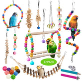 Sysmashing bird toys ladder image highlights climbing enrichment for parakeets.