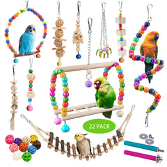 Sysmashing bird toys ladder image highlights climbing enrichment for parakeets.