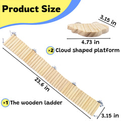 Sysmashing hamster suspension bridge toy assembly: easy setup for quick cage play sessions.