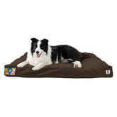Sytopia 36-inch canvas dog bed outdoor waterproof cover demonstrates durable protection against spills.