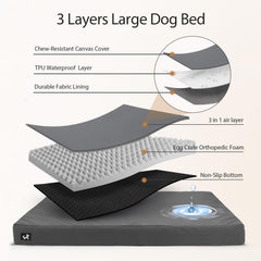 Sytopia dog bed with non-slip bottom for stable placement during naps.
