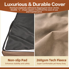 Sytopia XXL zippered cover opened for easy machine washing