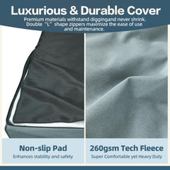 Sytopia XXL memory foam dog bed with waterproof liner protection.