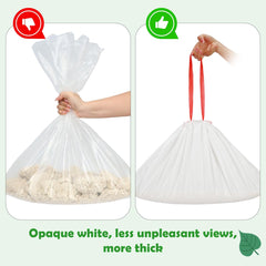 SZEE bag size 25x16 inches fits standard waste drawers.
