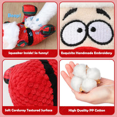SZEE Snowman plush squeaky toy for cozy holiday play
