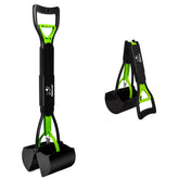 SZHLUX 28-inch foldable pooper scooper folded for easy transport