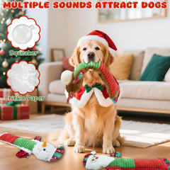 SZXHTOMG Stuffing-free dog toy features durable stitching to reduce swallowing risk.