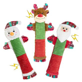 SZXHTOMG Santa dog toy squeaky for interactive play and mental stimulation.