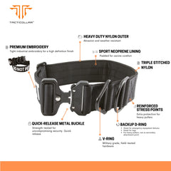Tacticollar neoprene padding close-up shows comfortable interior for dogs.