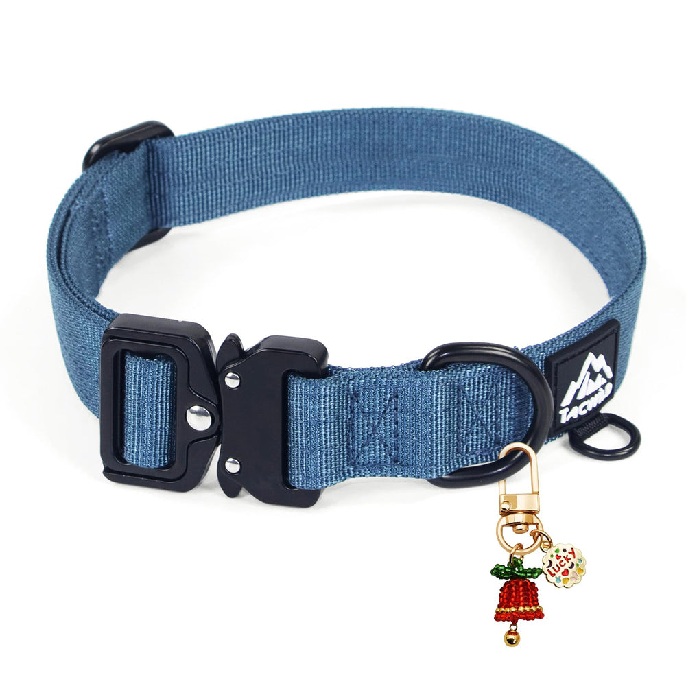 Tacwild collar azul neblina con cierre rapido de metal, facil de colocar.