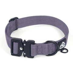 Tacwild Montana Moonrise dog collar front view shows chew-proof nylon durability for daily adventures.