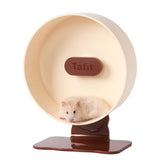 Tafit Quiet Hamster Wheel 10.2-inch diameter close-up highlights smooth dual bearings for quiet exercise