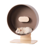 Tafit quiet hamster wheel 10-2-inch side view promotes smooth nighttime exercise.