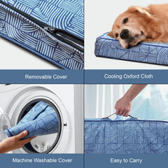 Tail Stories 36x23 crate-compatible bed fits medium dogs indoors or outdoors.